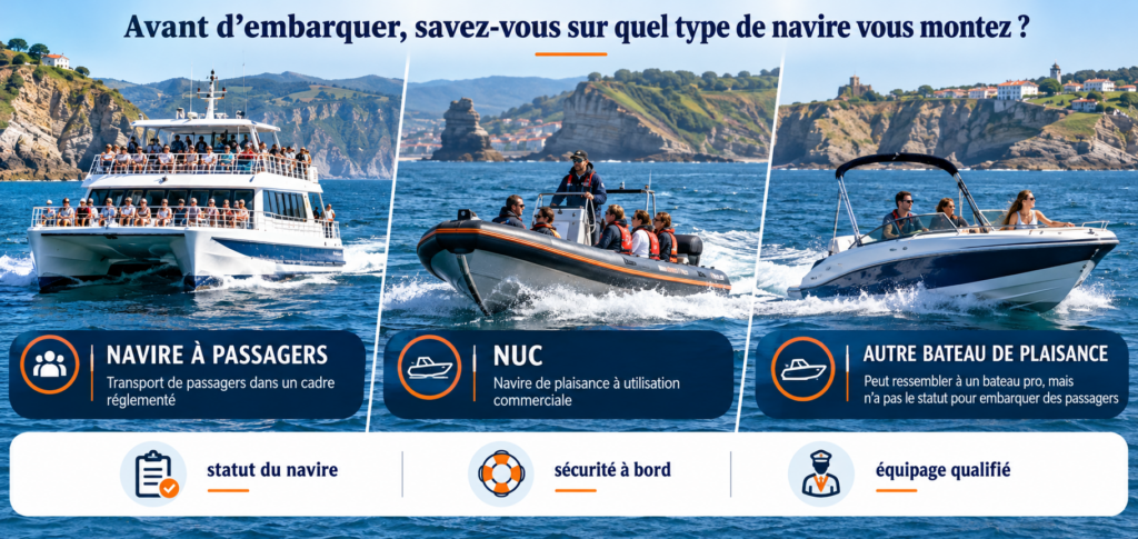 statuts des navires embarquant des passagers